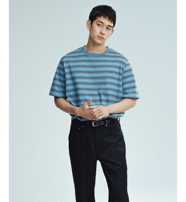 ADAM ET ROPE'「【LACOSTE for ADAM ET ROPE'】別注 MULTI BORDER TEE」|Tシャツ・カットソー|
