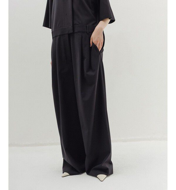 ADAM ET ROPE'「【EMOELLE】ハーフスリーブVネックオールインワン」|オールインワン|