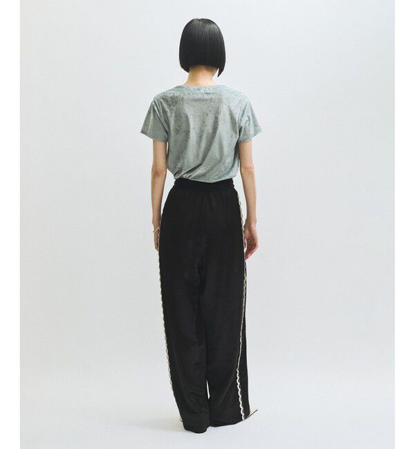 ADAM ET ROPE'「サイドレーストラックパンツ」|チノ|