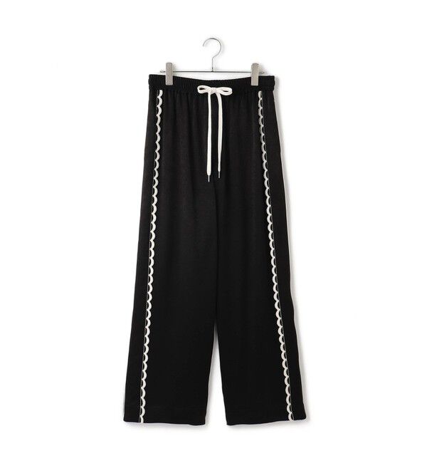 ADAM ET ROPE'「サイドレーストラックパンツ」|チノ|