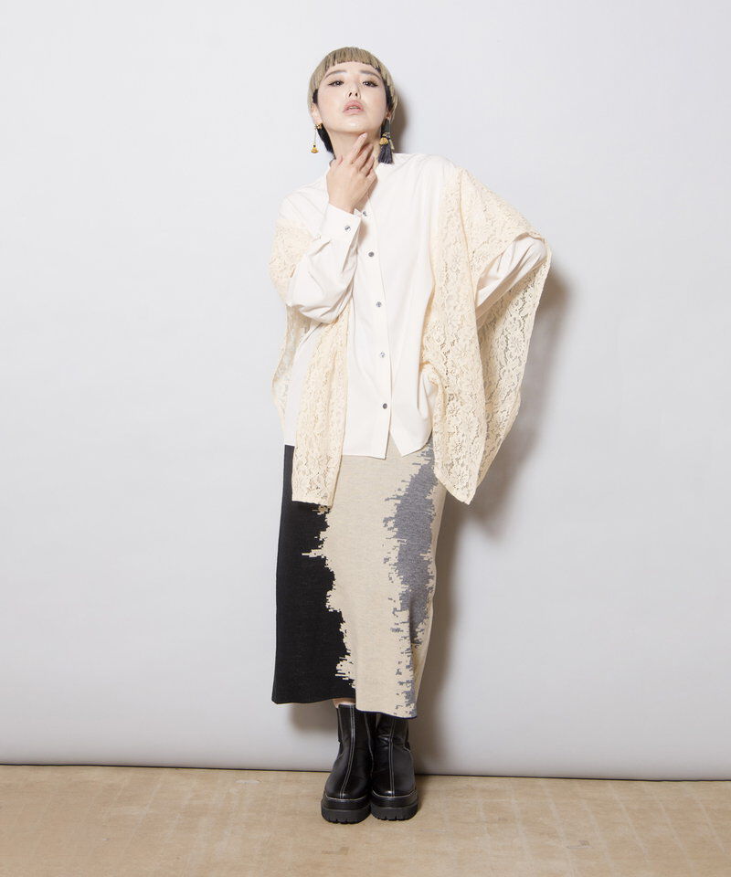  「サイドレースブラウス」|シャツ・ブラウス|
