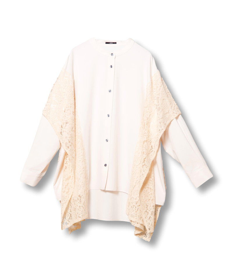  「サイドレースブラウス」|シャツ・ブラウス|