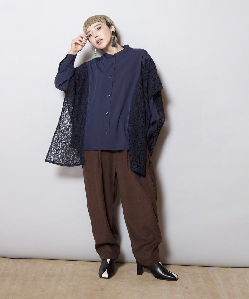  「サイドレースブラウス」|シャツ・ブラウス|