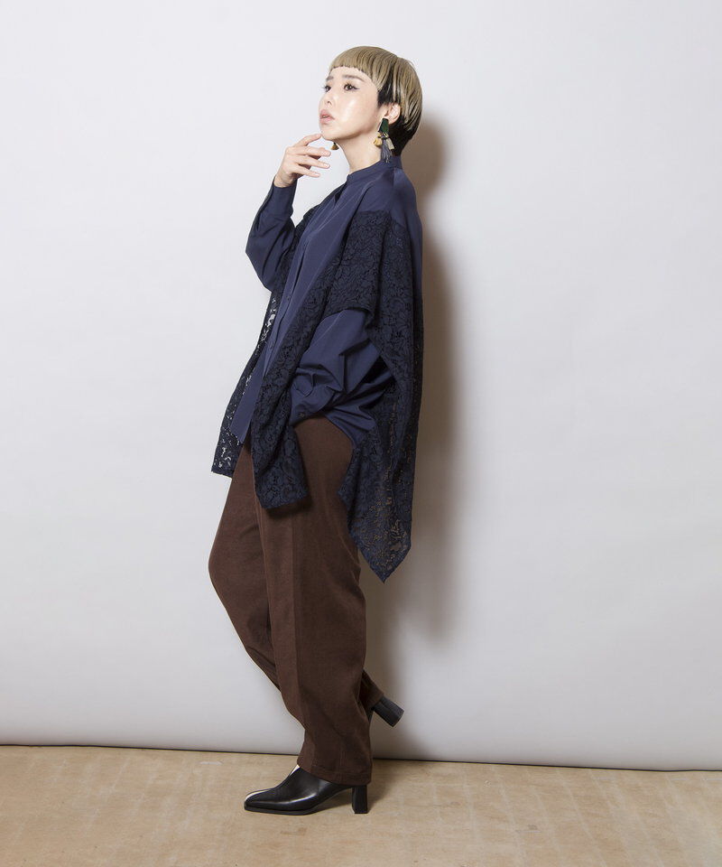  「サイドレースブラウス」|シャツ・ブラウス|