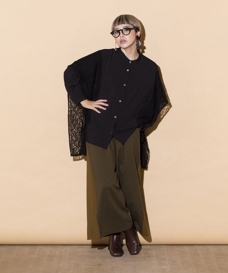  「サイドレースブラウス」|シャツ・ブラウス|