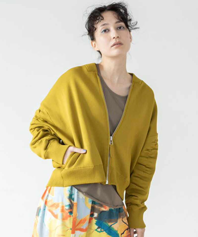  「ニットジップブルゾン」|ブルゾン・スタジャン|OLIVE