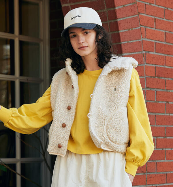 GYMPHLEX「Gymphlex | コンパクトジャージー パフスリーブ長袖プルオーバー WOMEN」|Tシャツ・カットソー|