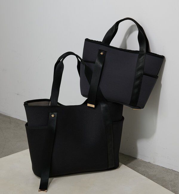  「《新色登場》【PC収納/A4対応/軽量】ウェットダブルポケットトートバッグ」|トートバッグ|