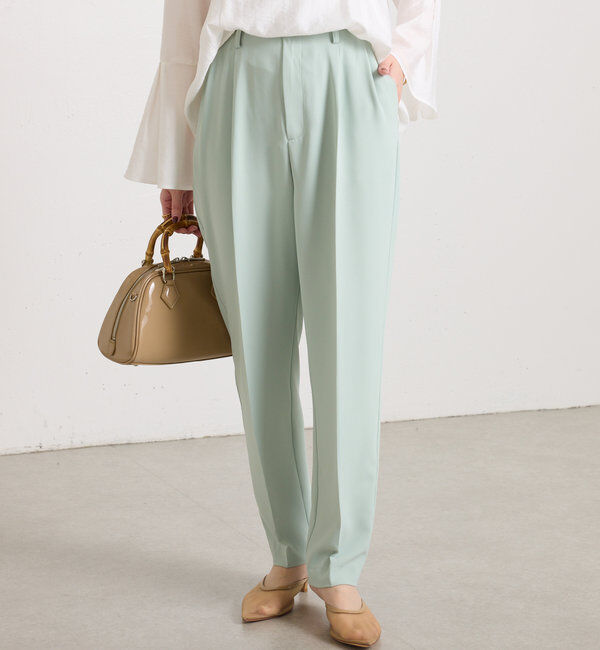  「ジャージスリムテーパードパンツ」|チノ|