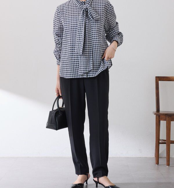  「ジャージスリムテーパードパンツ」|チノ|