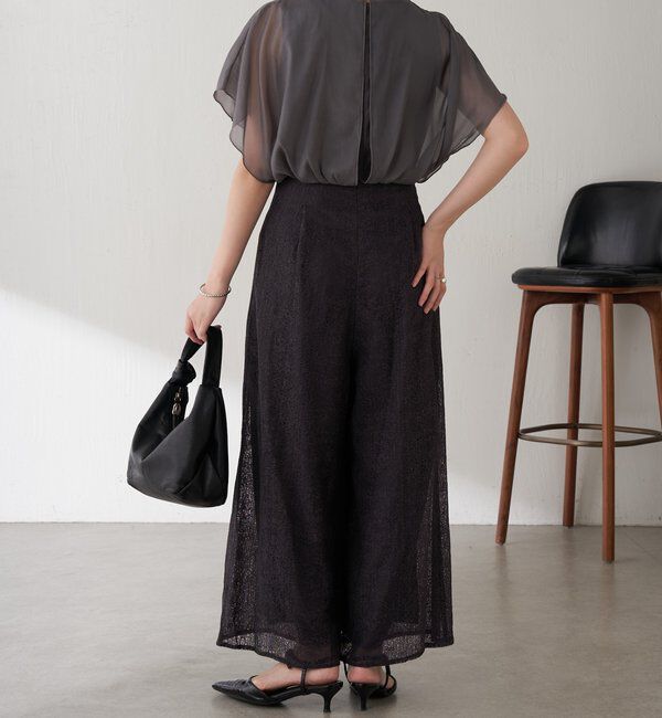  「【オケージョン】モザイクレースロンパース」|ワンピース|