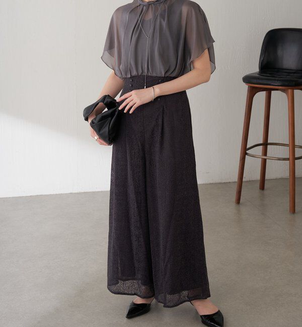  「【オケージョン】モザイクレースロンパース」|ワンピース|