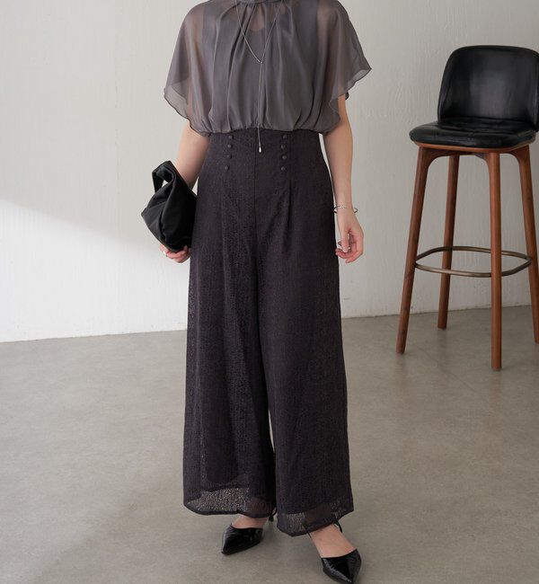  「【オケージョン】モザイクレースロンパース」|ワンピース|