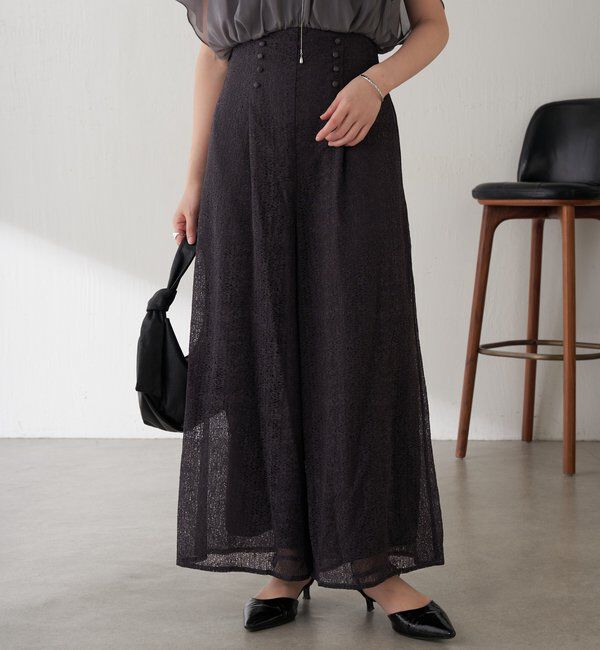  「【オケージョン】モザイクレースロンパース」|ワンピース|