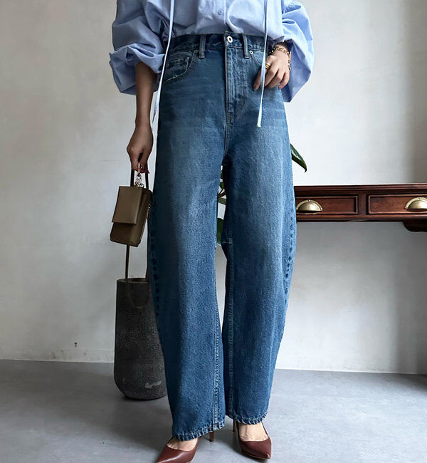  「【ベストセラーアイテム】カーブデニム」|デニム|