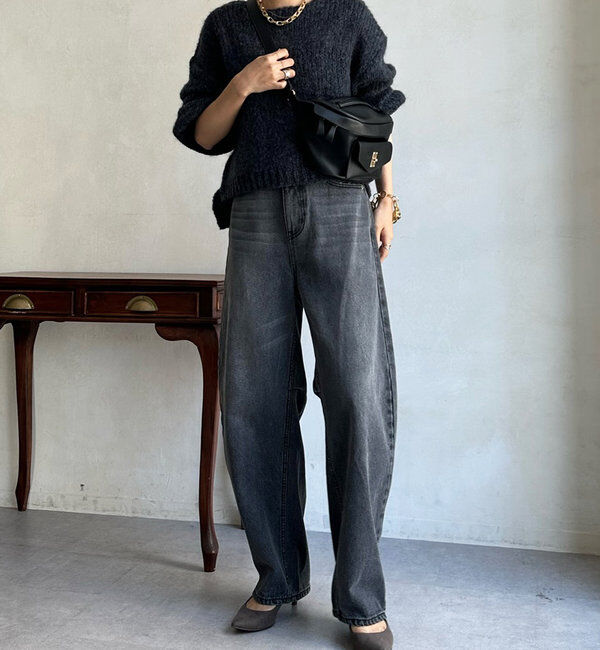  「【ベストセラーアイテム】カーブデニム」|デニム|