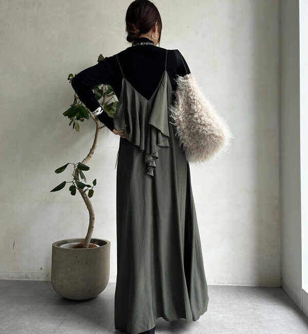  「前後2WAYフリルキャミワンピース」|ワンピース|