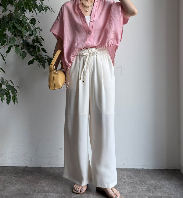  「ドロストワイドパンツ」|チノ|