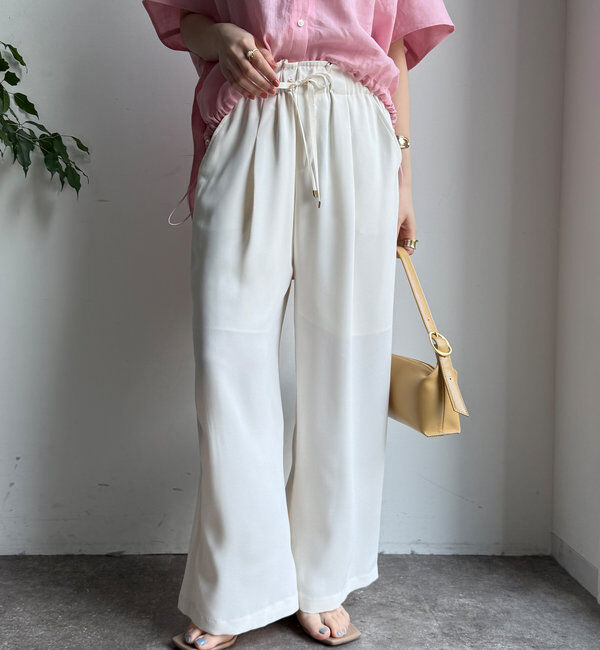  「ドロストワイドパンツ」|チノ|