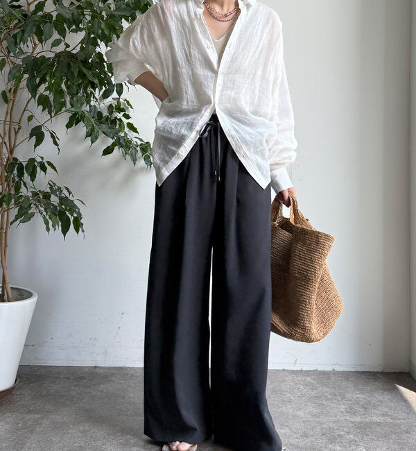  「ドロストワイドパンツ」|チノ|