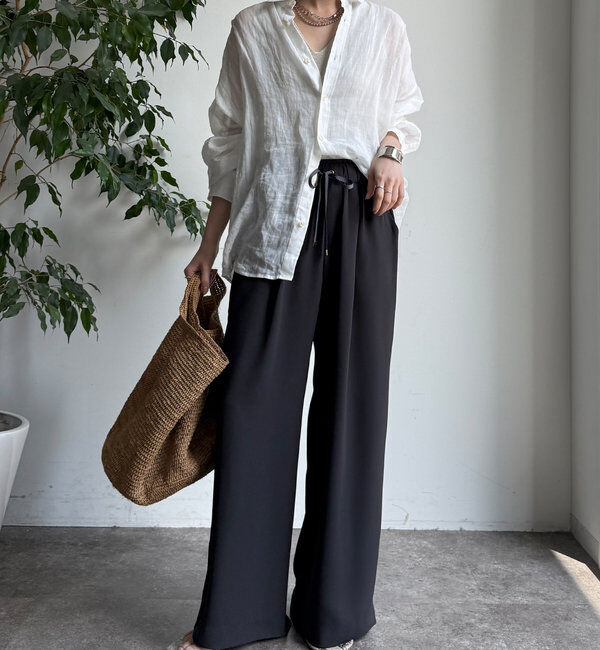  「ドロストワイドパンツ」|チノ|