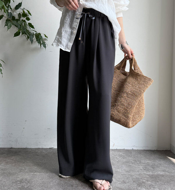  「ドロストワイドパンツ」|チノ|