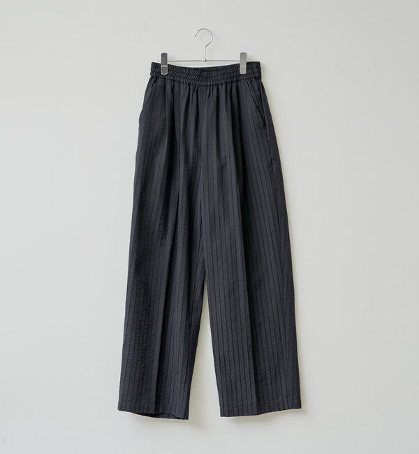  「【WHIMSIC/SET対応】シアサッカーストライプルーズフィットイージーパンツ」|チノ|