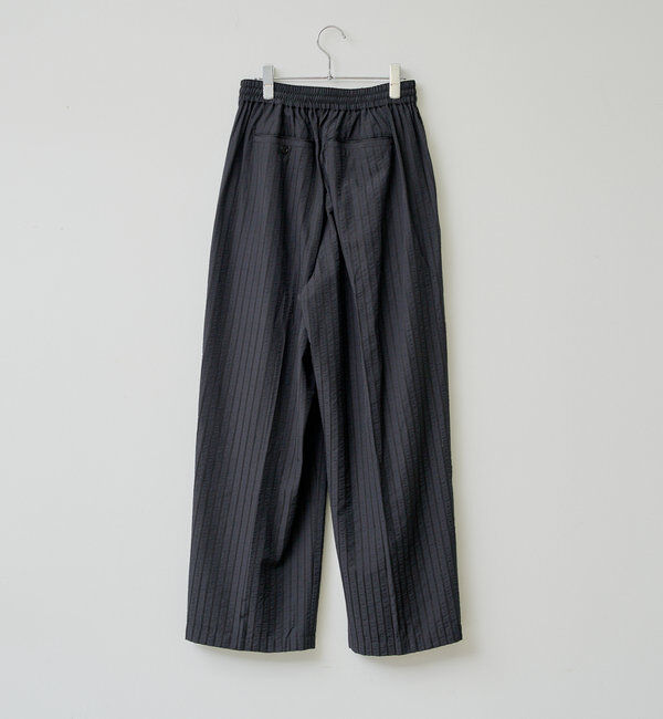  「【WHIMSIC/SET対応】シアサッカーストライプルーズフィットイージーパンツ」|チノ|