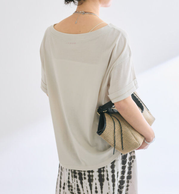  「【MONN.:.(モン)】オープンネックTee」|Tシャツ・カットソー|