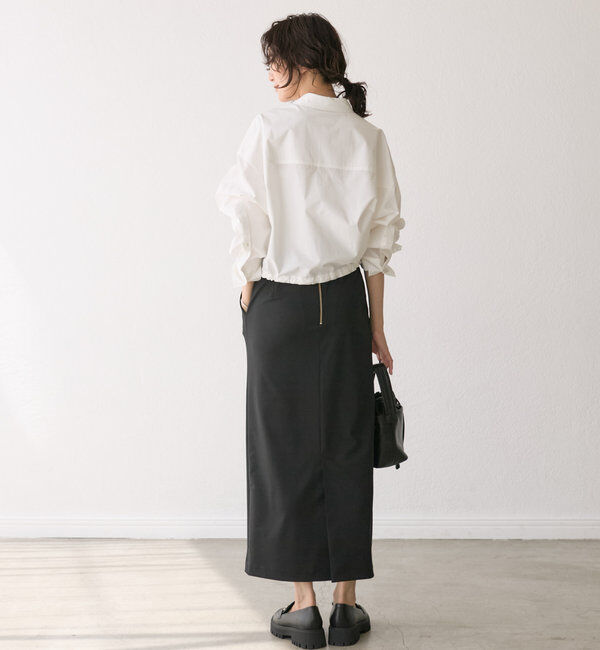  「【ストレッチ◎】ドットIラインタイトスカート」|スカート|