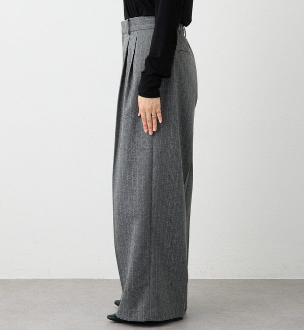  「予約【セットアップ対応可】ウーリーツイル2タックパンツ」|チノ|