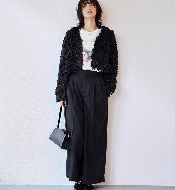  「予約【セットアップ対応可】ウーリーツイル2タックパンツ」|チノ|