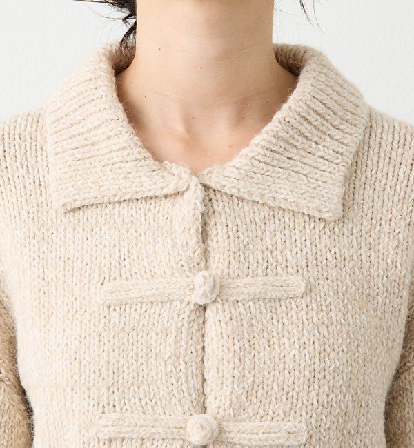  「【a Nice （ア ・ニース）】ニットジャケット」|ニット・セーター|