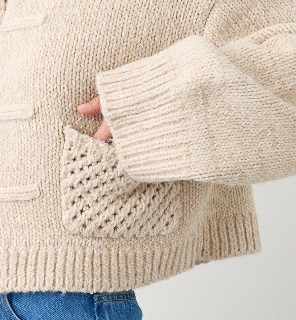  「【a Nice （ア ・ニース）】ニットジャケット」|ニット・セーター|