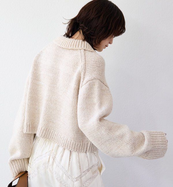  「【a Nice （ア ・ニース）】ニットジャケット」|ニット・セーター|