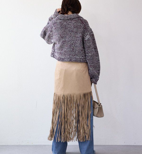  「【a Nice （ア ・ニース）】ニットジャケット」|ニット・セーター|