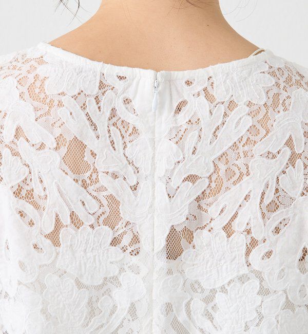  「【a Nice （ア ・ニース）】クラフトレースブラウス」|シャツ・ブラウス|