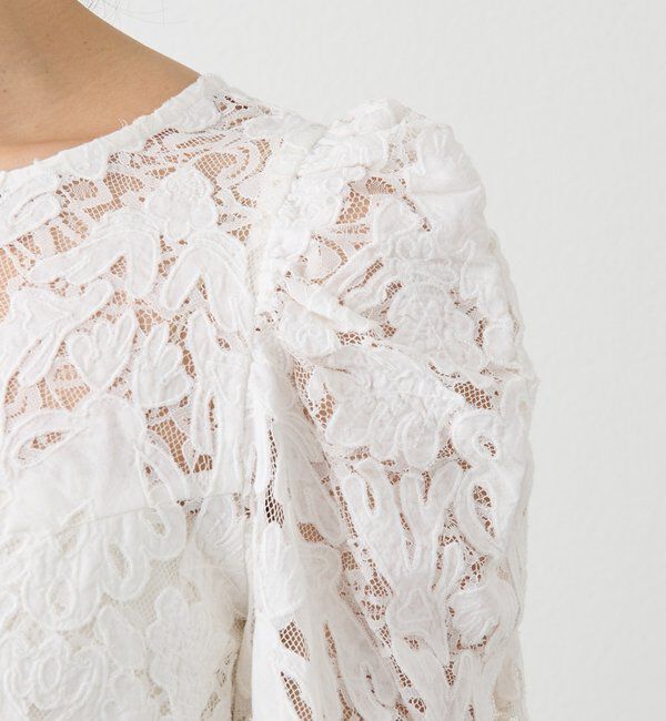  「【a Nice （ア ・ニース）】クラフトレースブラウス」|シャツ・ブラウス|