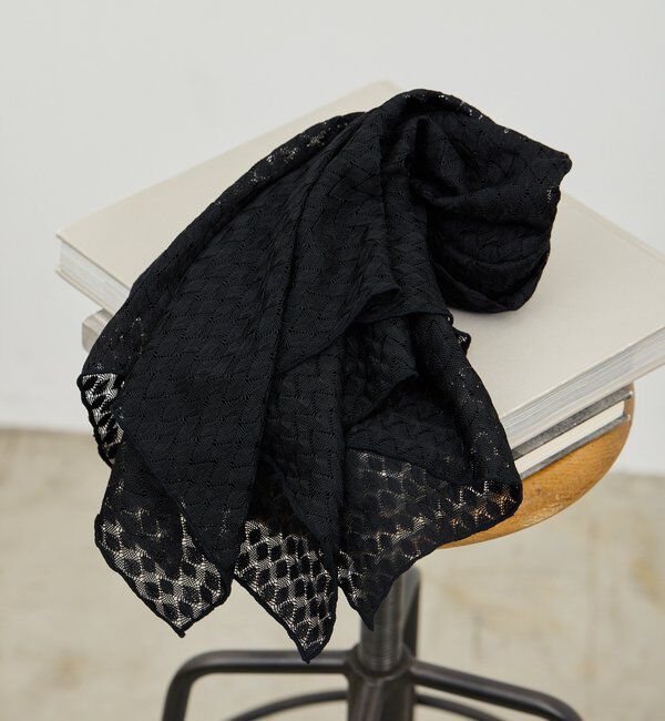  「クロシェスカーフ」|その他|ブラック