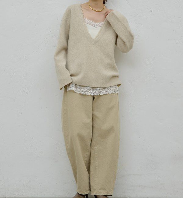  「【HERITANOVUM】レースキャミソール」|シャツ・ブラウス|