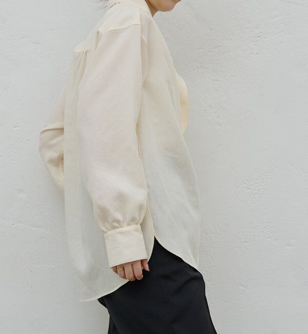  「【HERITANOVUM】スカーフカラーシャツ」|シャツ・ブラウス|