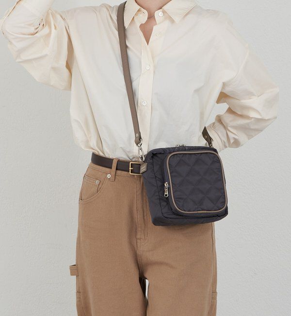  「キルティングスクエアショルダーバッグ」|ショルダー・メッセンジャー|