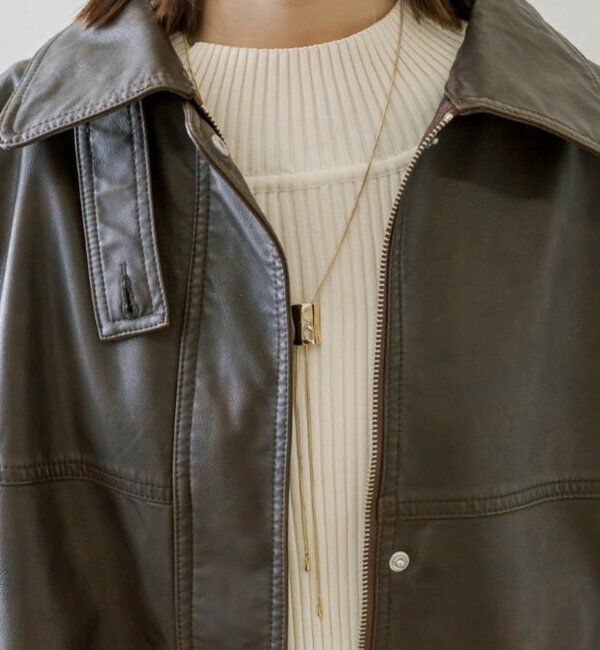  「【3色展開】フェイクレザージャケット」|その他|