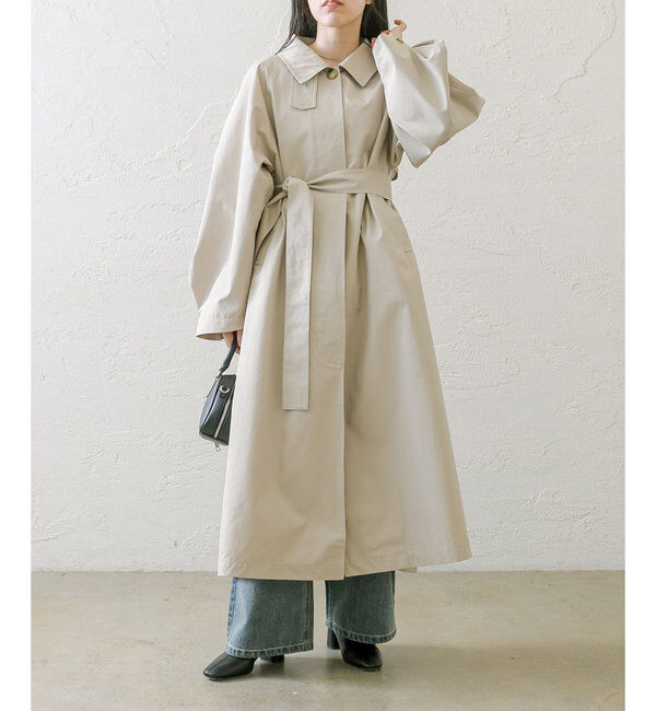  「【2サイズ展開】ステンカラートレンチコート」|トレンチコート|