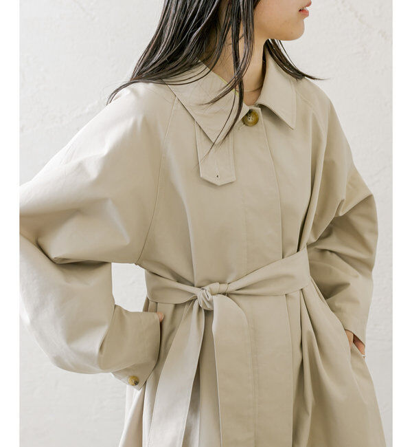  「【2サイズ展開】ステンカラートレンチコート」|トレンチコート|