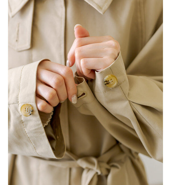  「【2サイズ展開】ステンカラートレンチコート」|トレンチコート|