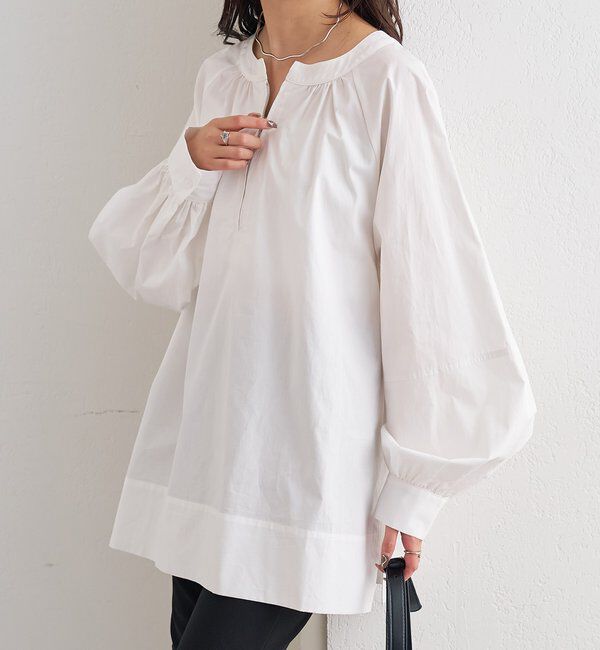  「ハーフZIPチュニック」|シャツ・ブラウス|