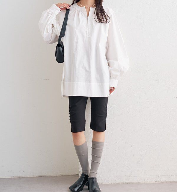  「ハーフZIPチュニック」|シャツ・ブラウス|