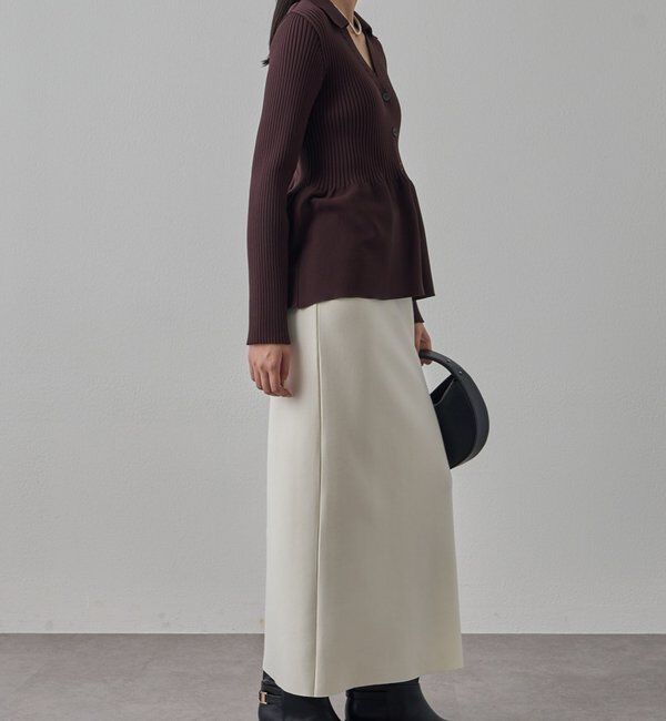  「【Lサイズも登場！】ポンチZIPタイトスカート」|スカート|