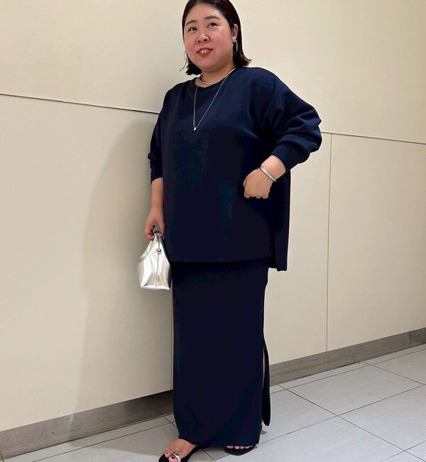  「【Lサイズも登場！】ポンチZIPタイトスカート」|スカート|